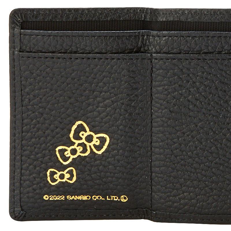 Sanrio Portafoglio Bambini I Love Hello Kitty - Vinile Nero Con Chiusura A Soffietto, 3 Anni+