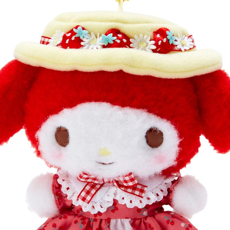 My Melody Plush Mascot Holder Keychain Red Akamelo Sanrio Japan