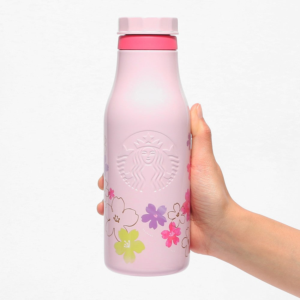Starbucks Japan SAKURA 2024 Stainless Logo Bottle Baby Pink 473ml Tumbler