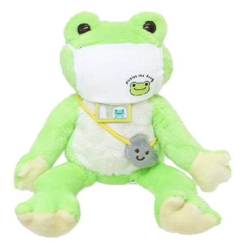 Pickles the Frog Bean Doll Plush Mask Bujikaeru Return Safely Japan 2022