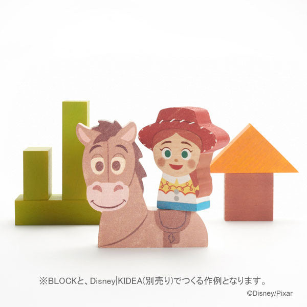 Bullseye KIDEA Toy Wooden Blocks Disney Store Japan Toy Story