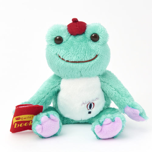 Pickles the Frog Bean Doll Plush Smile Book Store Green Japan