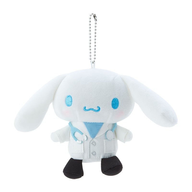 Cinnamoroll Plush Mascot Holder Keychain Doctor Sanrio Japan