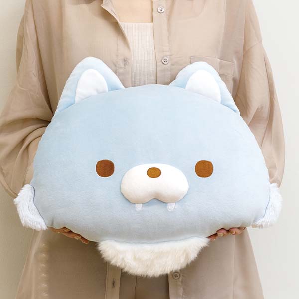Blue Wolf Super Soft Cushion Dandelion & Twin Hamsters San-X Japan