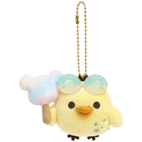 Kiiroitori Yellow Chick Plush Keychain Funny Amusement Park San-X Japan