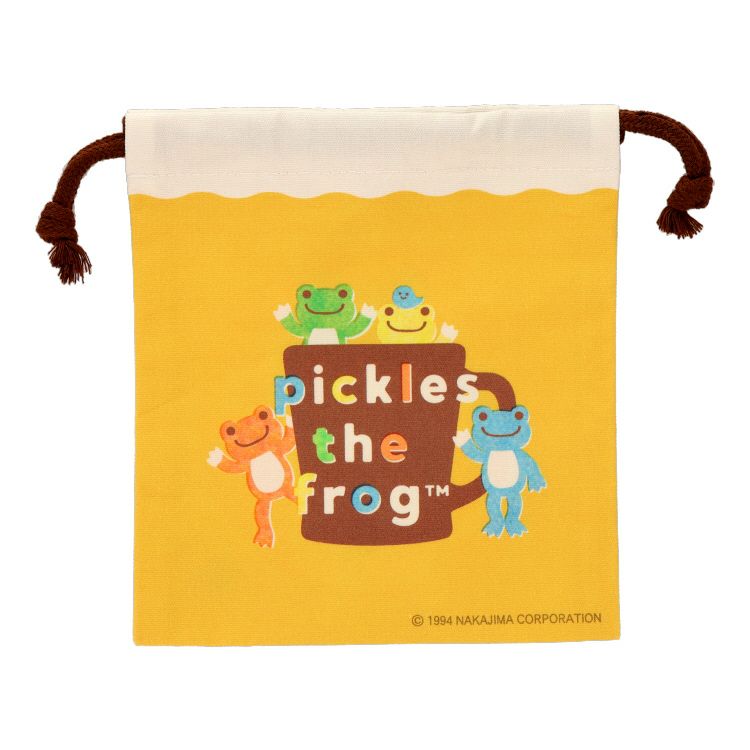 Pickles the Frog Drawstring Pouch Alphabet Mug Japan 2023
