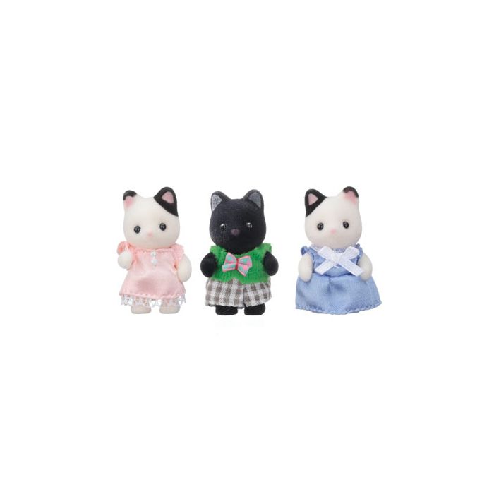 Sylvanian Families Charcoal Cat Family Doll Set Japan