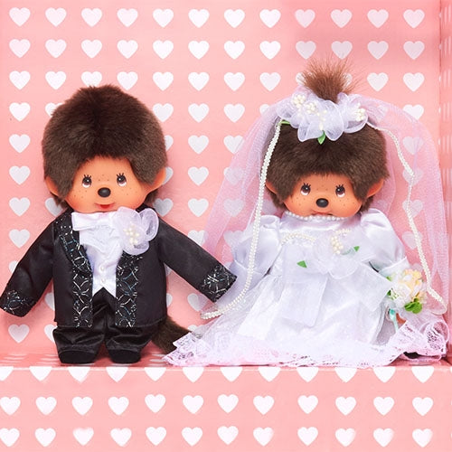 Monchhichi Doll Wedding Set Japan with Box