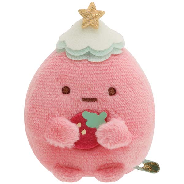 Sumikko Gurashi Tapioca Strawberry Christmas ake mini Tenori Plush San-X Japan