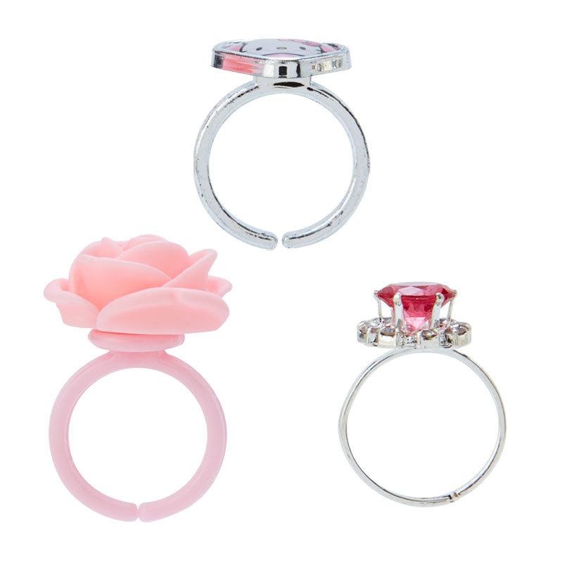 New Sanrio Hello Kitty Metal Silver Diamond Bling Ring Jewelry Gift  Accessories | eBay