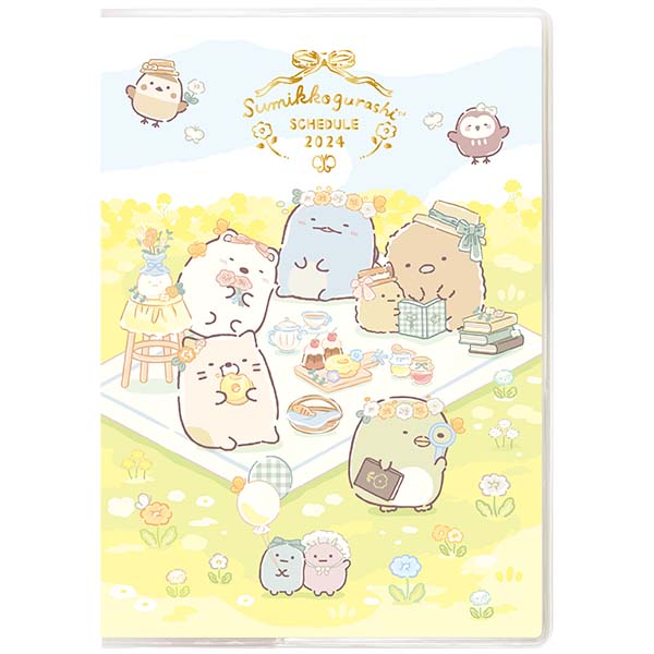 Sumikko Gurashi 2024 Schedule Book B6 Monthly Picnic San-X
