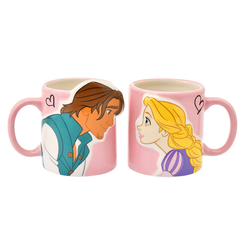 Tangled Rapunzel & Flynn Rider Mug Cup Pair Disney Store
