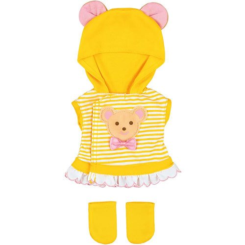 Bear Hoodie Yellow Costume for Mell chan Doll Pilot Japan