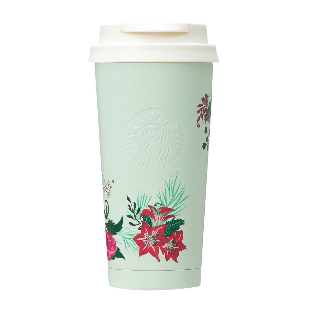 Starbucks 2023 White Mug w/Rubber Bottom & Lid | 14oz