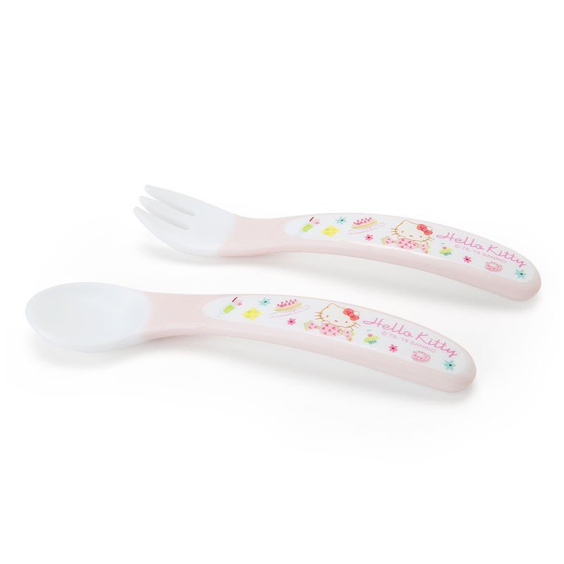 Hello Kitty Spoon & Fork Set Sanrio Japan Baby Feeding