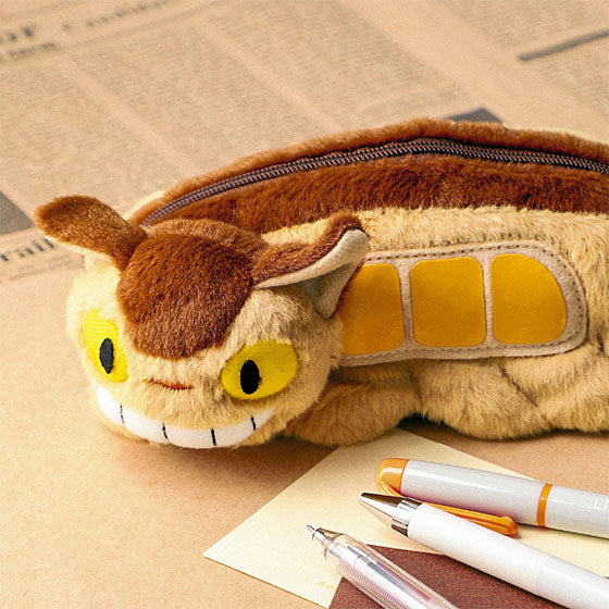 My Neighbor Totoro Neko Cat Bus Plush Pen Case Pencil Pouch Studio Ghibli Japan