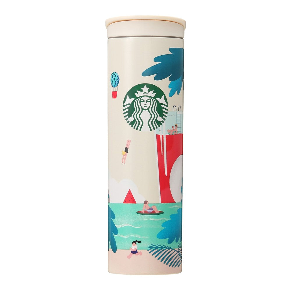 Mutton Dekan Decimal Starbucks Japan Stainless Bottle Watermelon Beach 473ml 0.473L Tumbler –  VeryGoods.JP
