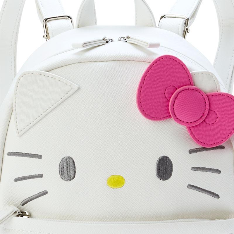 Hello Kitty Backpack Face Shape White Sanrio Japan