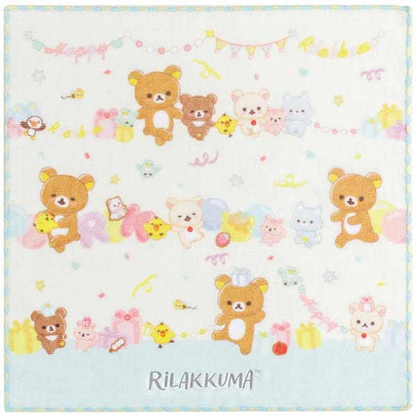 Rilakkuma mini Towel B Nikoniko Happy for you San-X Japan