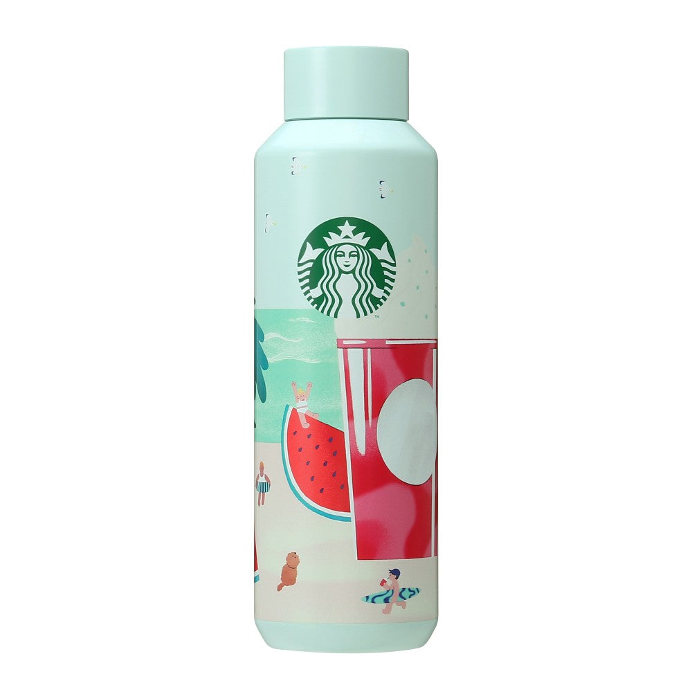 Starbucks Japan Stainless Bottle Watermelon Beach 591ml Tumbler