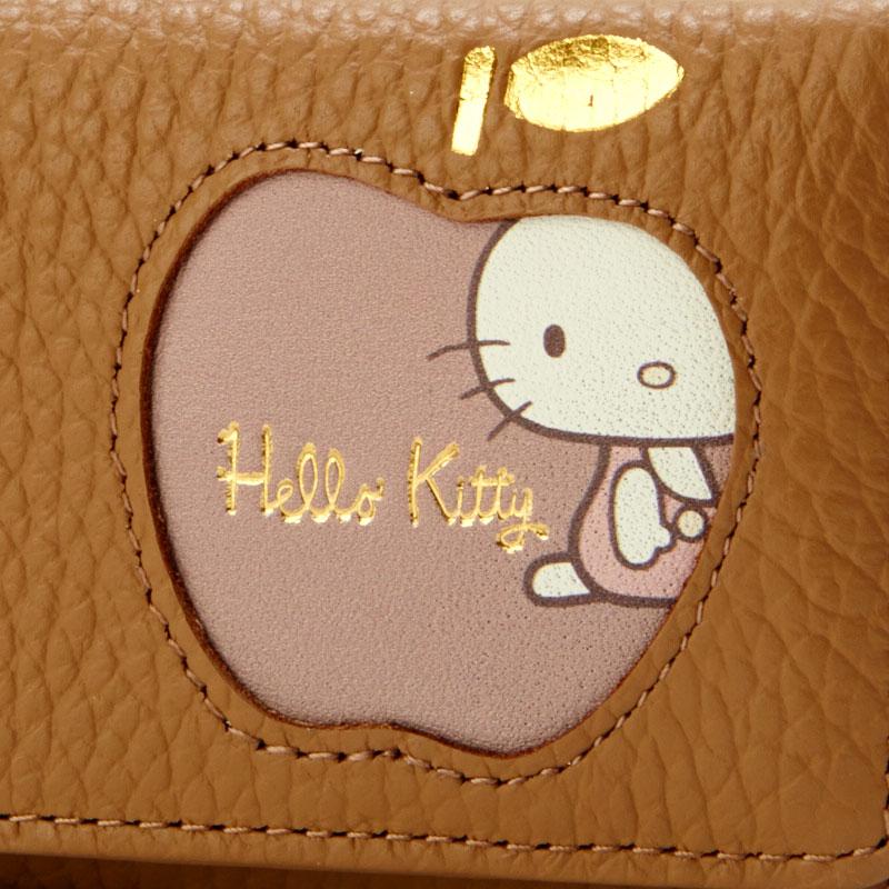 Hello Kitty Leather Key Case Fresh Brown Sanrio Japan With Box