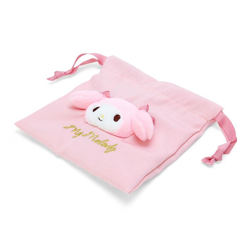 My Melody Boa Drawstring Pouch Face Nuance Color Sanrio Japan