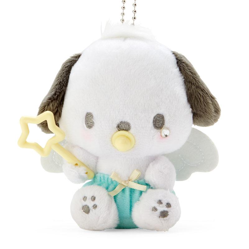 Pochacco Plush Mascot Holder Keychain Baby Angel Sanrio Japan