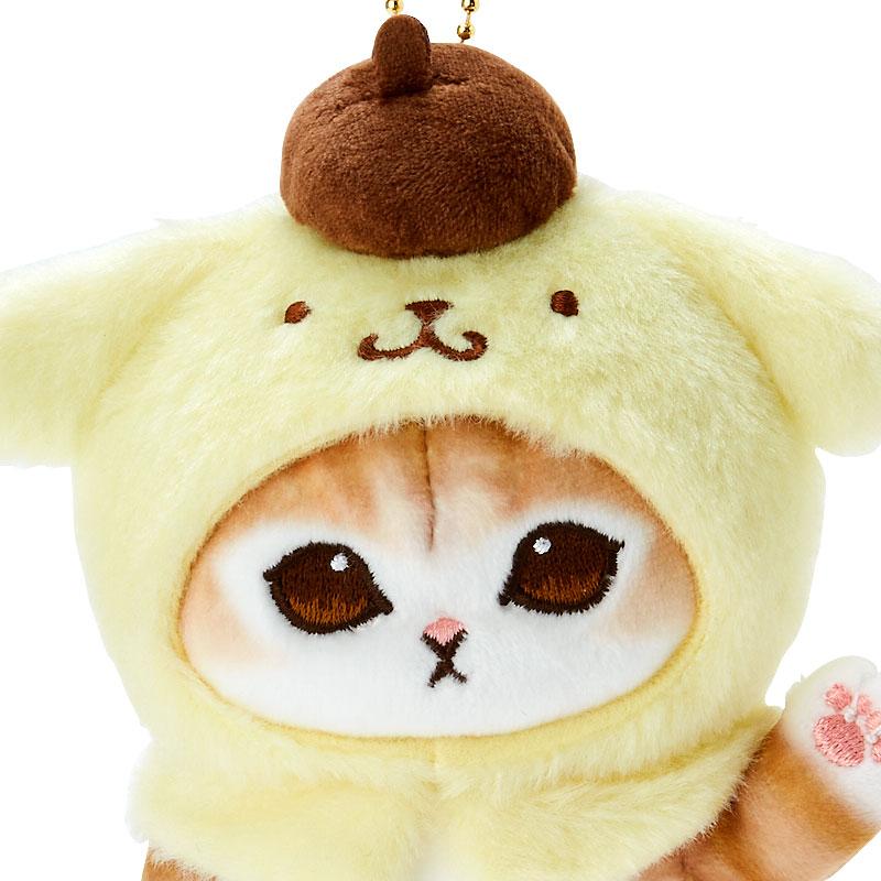 mofusand Sanrio Pom Pom Purin Plush Keychain Mascot Japan
