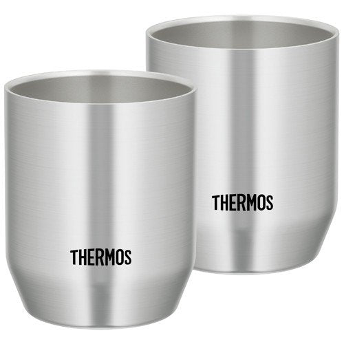 Vacuum double structure Stainless Tumbler 360ml JDH-360P-S 2pcs Thermos Japan