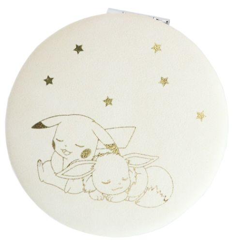 Pikachu & Eevee Eievui Hand Mirror White Pokemon Star Japan