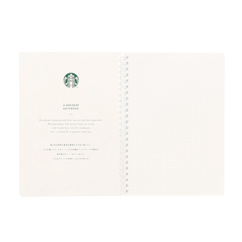 Starbucks Japan SAKURA 2024 Campus Ring Notebook Baby Pink