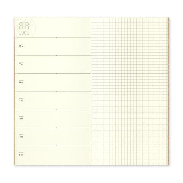 Traveler's Notebook Japan Regular Size Refill 019 Free Diary Weekly + Memo