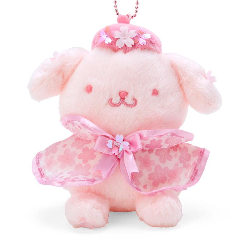 Pom Pom Purin Plush Mascot Holder Keychain Sakura Sanrio Japan 2024