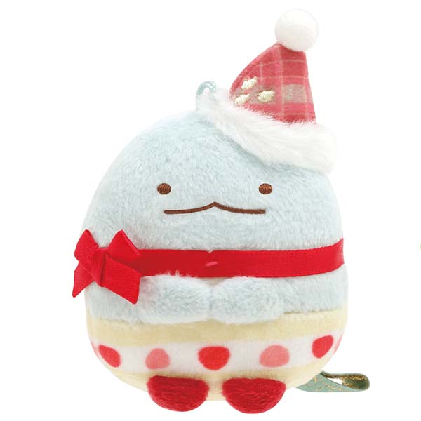 Sumikko Gurashi Tokage Lizard mini Tenori Plush Strawberry Christmas San-X Japan
