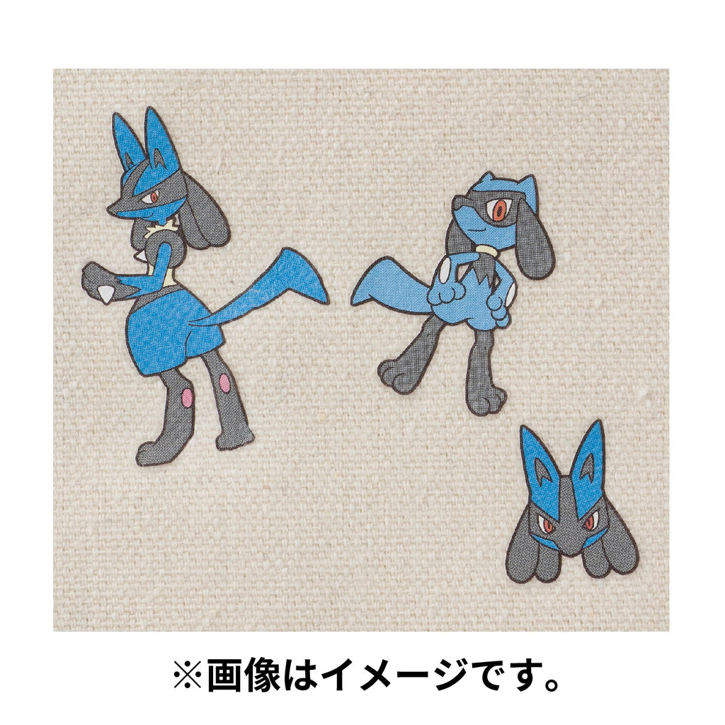 Lucario & Riolu Fabric Sticker irodo Pokemon Center Japan