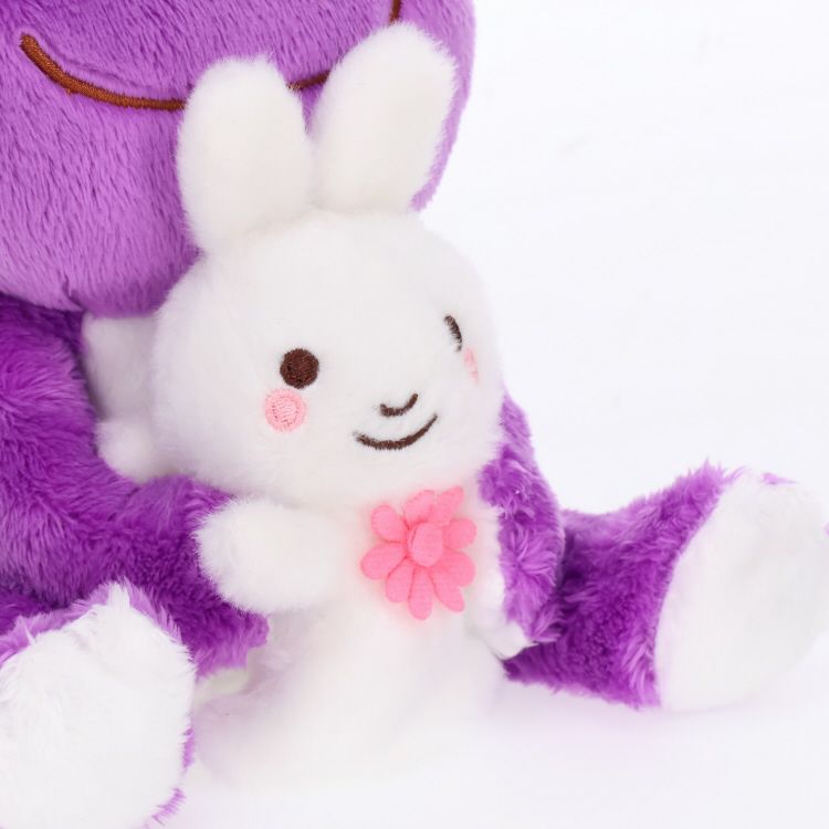 Pickles the Frog with Rabbit Lapin Bean Doll Plush Violet Japan ...