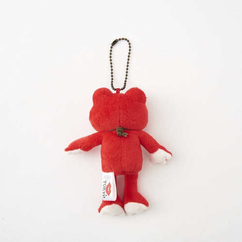 Pickles the Frog Plush Keychain KISS.TOKYO Red Japan