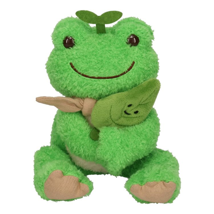 Pickles the Frog Bean Doll Plush Earth Leaf Japan