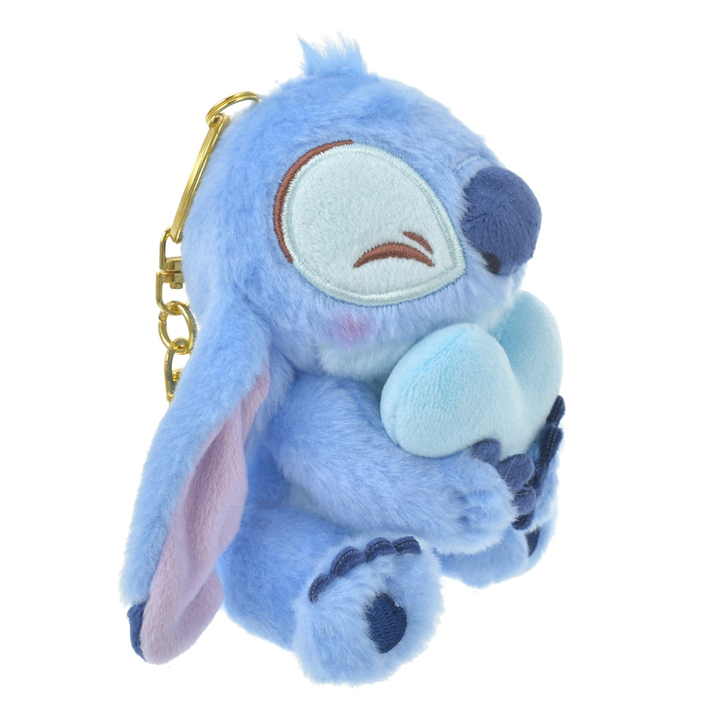Stitch Plush Keychain Heart Nikoniko Haacho Disney Store Japan