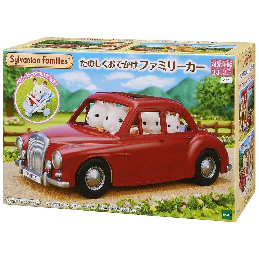 Sylvanian Families Fun Outing Family Car Red Pretend Play Toy V-05 EPOCH Japan