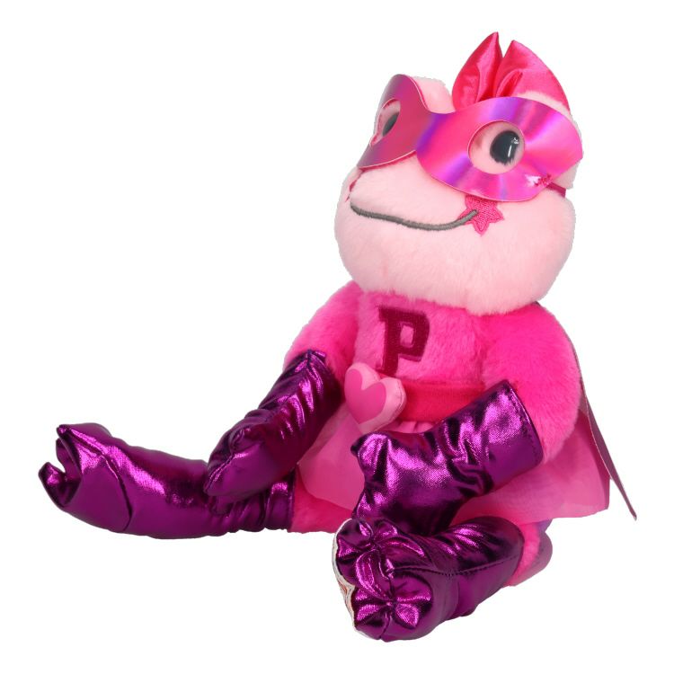Pickles the Frog Bean Doll Plush USA Super Hero Pink Japan