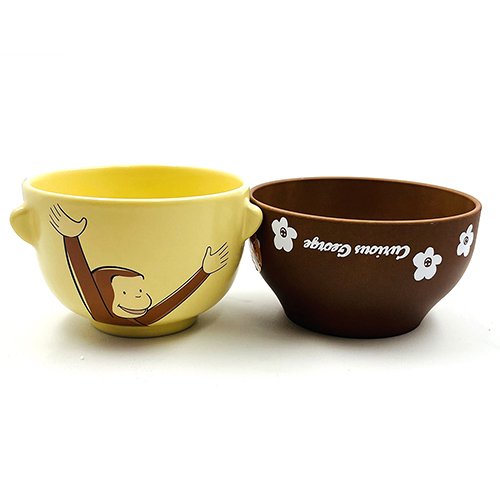 Curious George Stacking Rice Soup Bowl Set Cassic Japan Kids