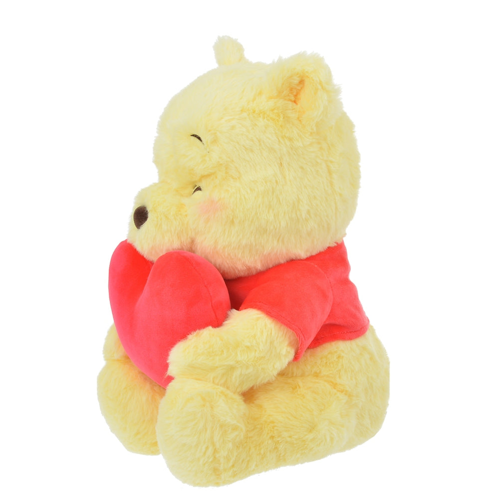 Winnie the Pooh Plush Doll Heart Nikoniko Haacho Disney Store Japan