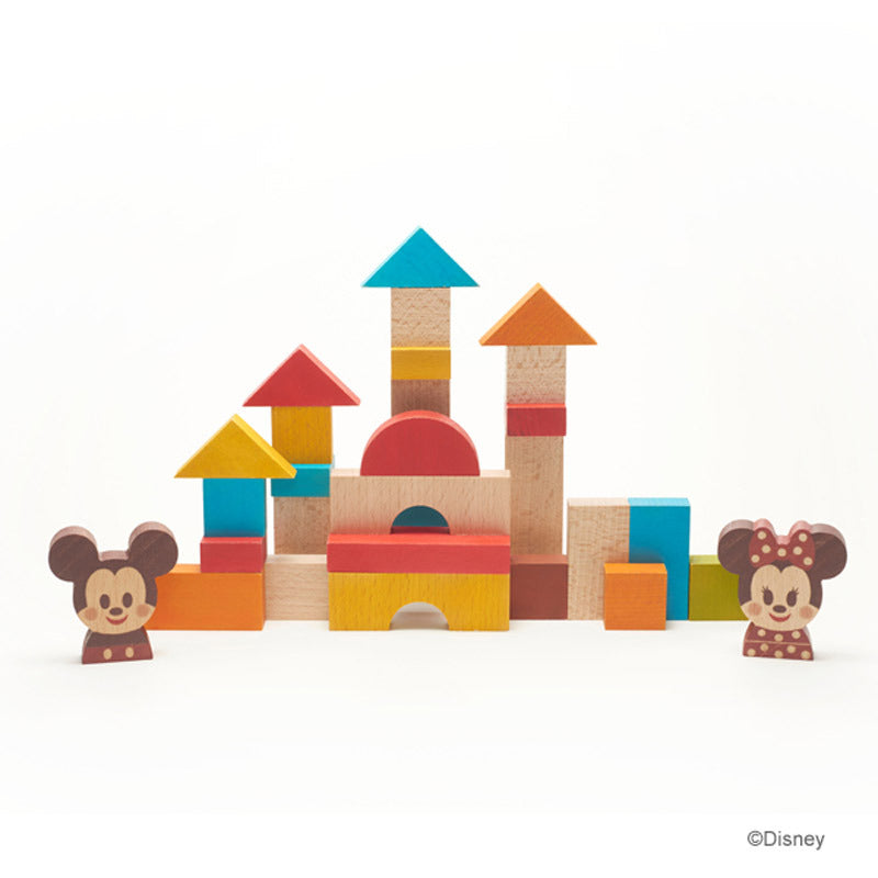 Mickey & Friends KIDEA Toy Wooden Blocks Set Disney Store Japan