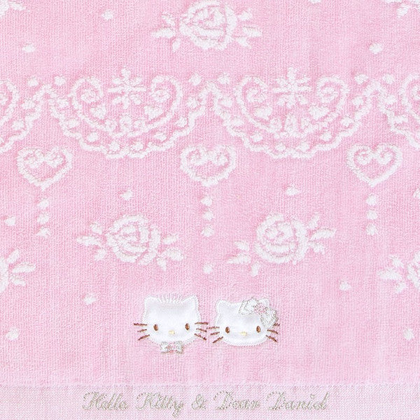 Hello Kitty & Dear Daniel Face Towel Wedding Sanrio Japan