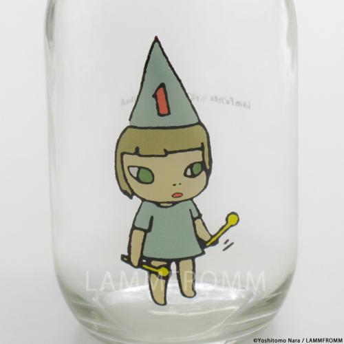Yoshitomo Nara Glass Storage Jar L Girl 1 Blue Japan Artist