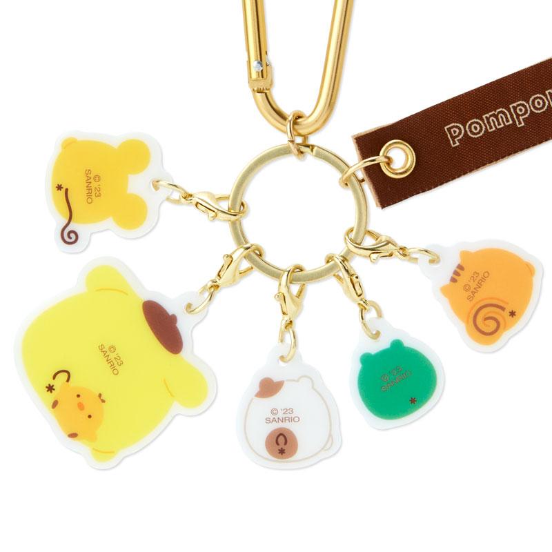 Pom Pom Purin Keychain Key Holder Round Sanrio Japan