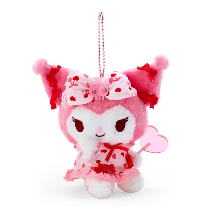 Kuromi Plush Mascot Holder Keychain Hocance Valentine Sanrio Japan