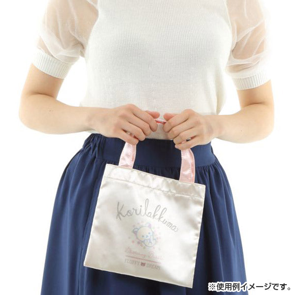 Korilakkuma mini Tote Bag Glitter Bubble San-X Japan Rilakkuma