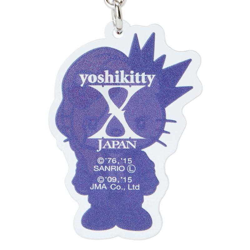 yoshikitty Acrylic Keychain Key Holder Purple Sanrio Japan YOSHIKI Hello Kitty